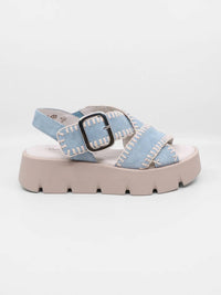Gabor - Women's Stitched Suede Platform Sandal