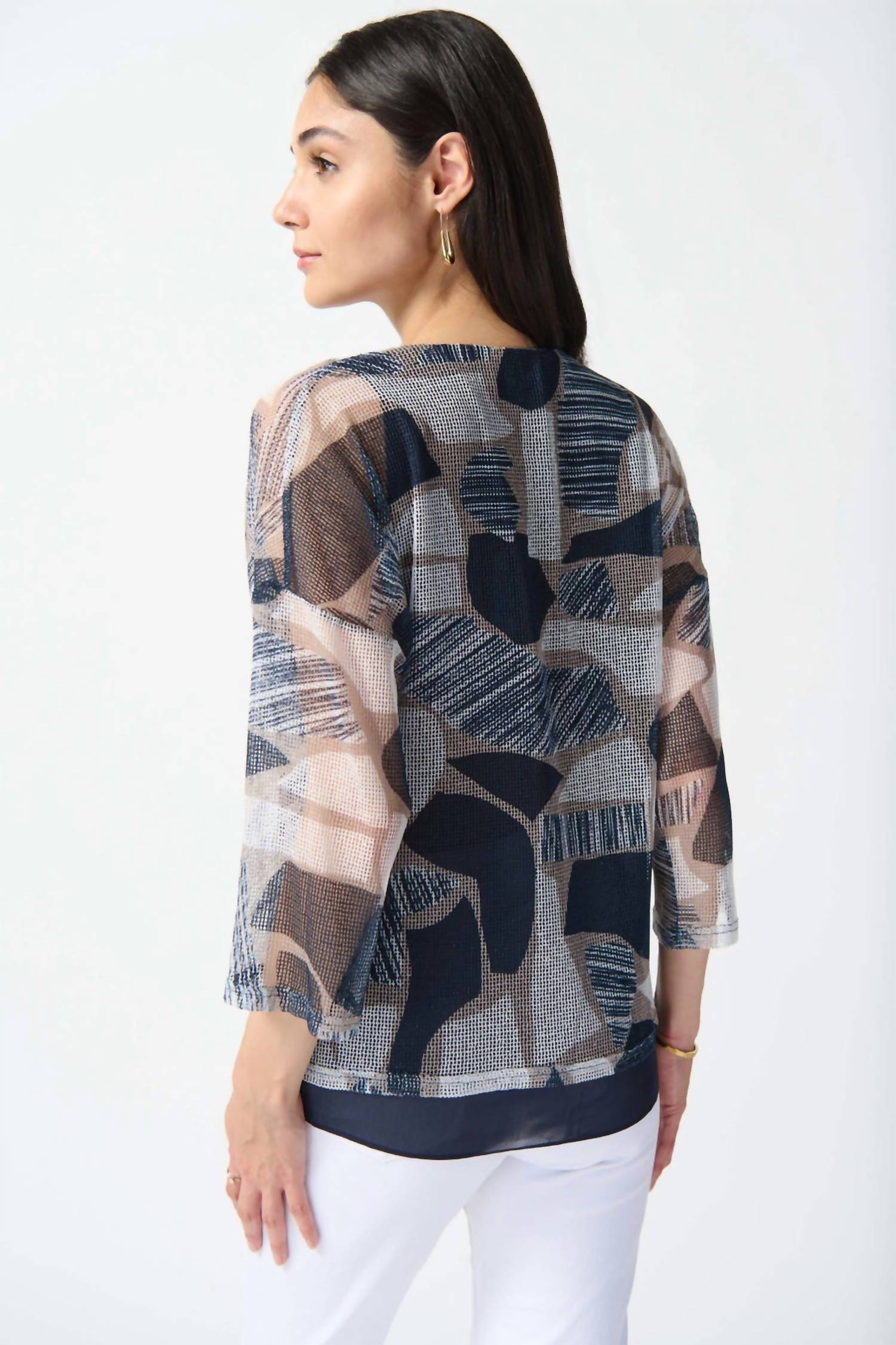Joseph Ribkoff - Mesh Knit Sweater