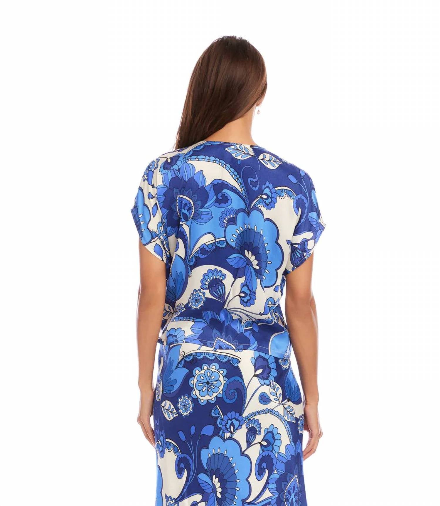 Karen Kane - Blouson Wrap Tie Top