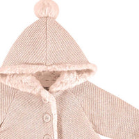Mayoral - Girls' Knit Cardigan With Pompom Hood