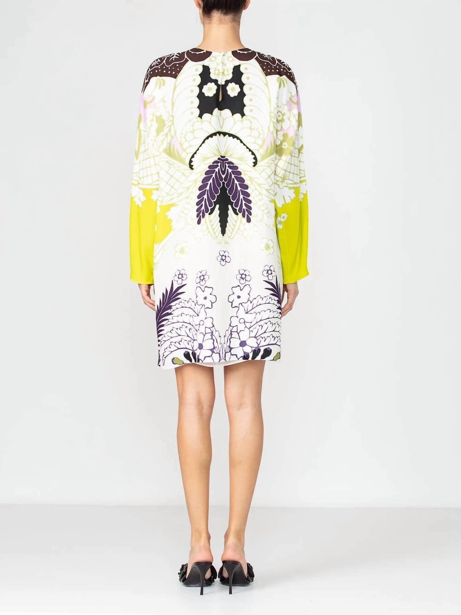 Valentino - Long Sleeve Printed Dress