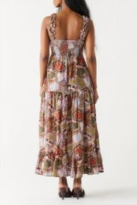 Dex Women's Paisley Medallion Dress in multicolor - women's dress - detail view