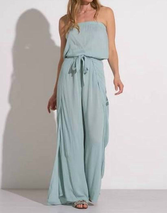 Elan - Strapless Crepe-leg Jumpsuit