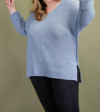 Ee:Some - Vivianne Crewneck Curvey Knit Sweater