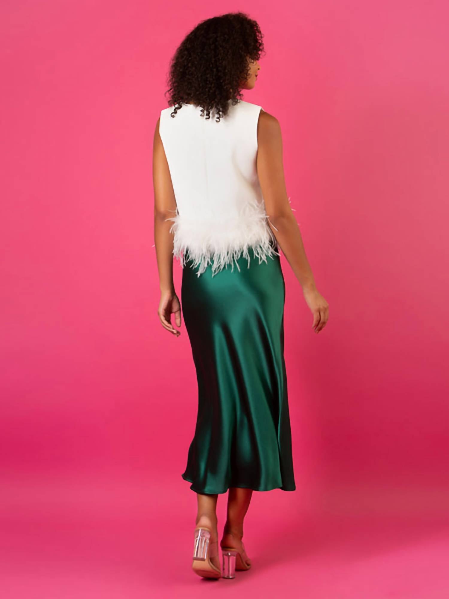 Jessie Liu - Feather Bottom Top
