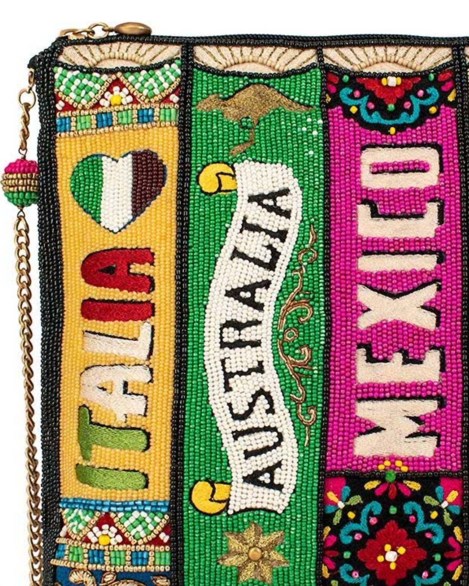 Mary Frances - Women's Well Traveled Crossbody Clutch Bag