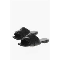 Bottega Veneta - Women's Woven Leather Lido Sliders