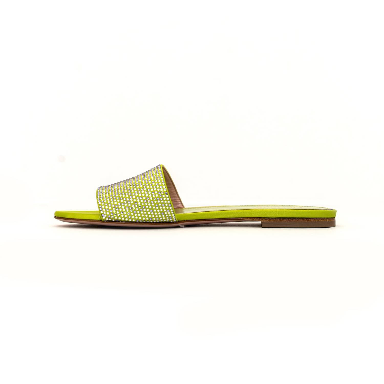 Gedebe - Women's Cassis Satin Rhinestone Embellished Flats
