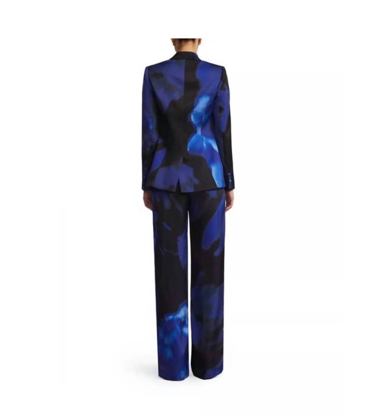 Bcbgmaxazria - Printed Blazer and Matching Relaxed Pantsuits