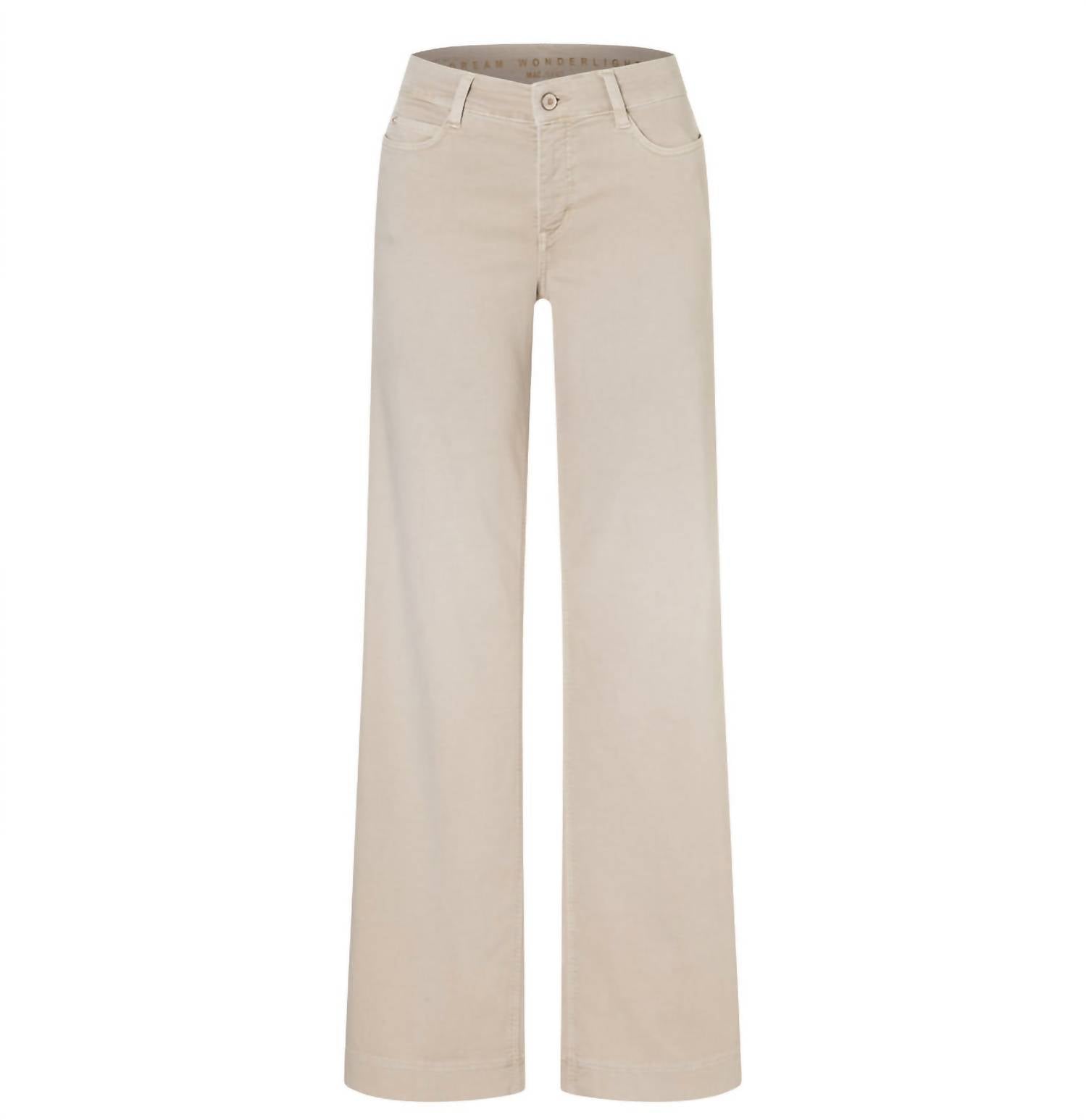 MAC Jeans Women's Dream Wide Jeans in beige - women's jeans