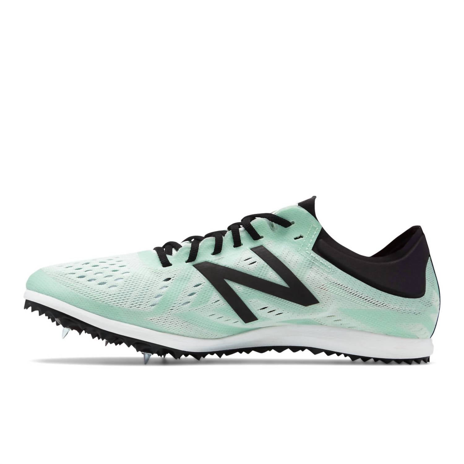 New Balance Women's Distance Track Spike in mint black - women's shoe - detail view