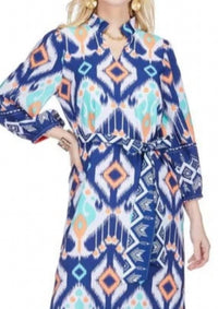 Joy Joy - Split Neck Flounce Midi Dress