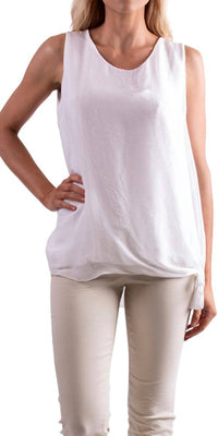 Gigi Moda - Paola Scoop Neck Silk Tank Top
