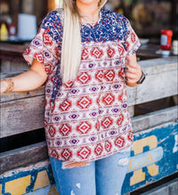 Layerz Clothing - Phoenix Patterned Top
