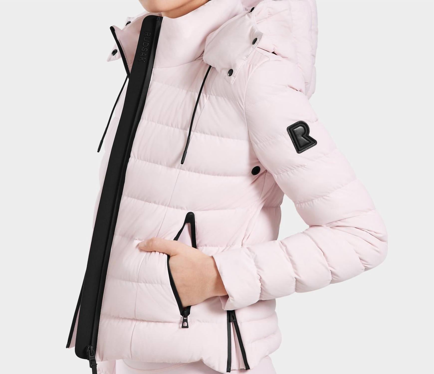 Rudsak Melissa Matte Lightweight Down Jacket in light pink - women's jacket - view 4