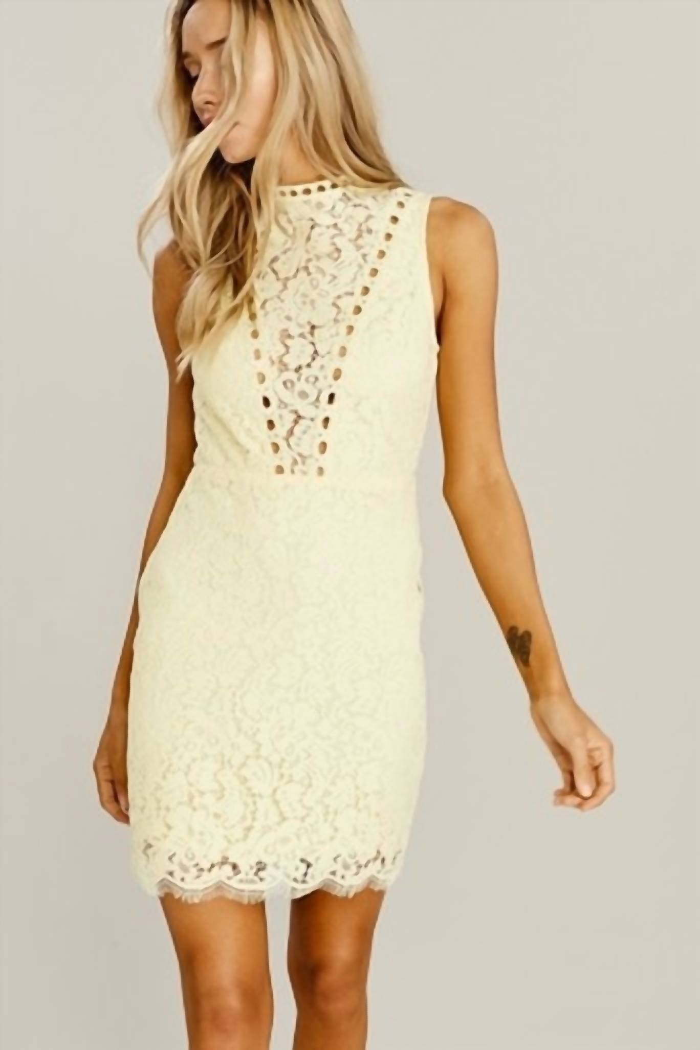 Main Strip - Crochet Lace Dress