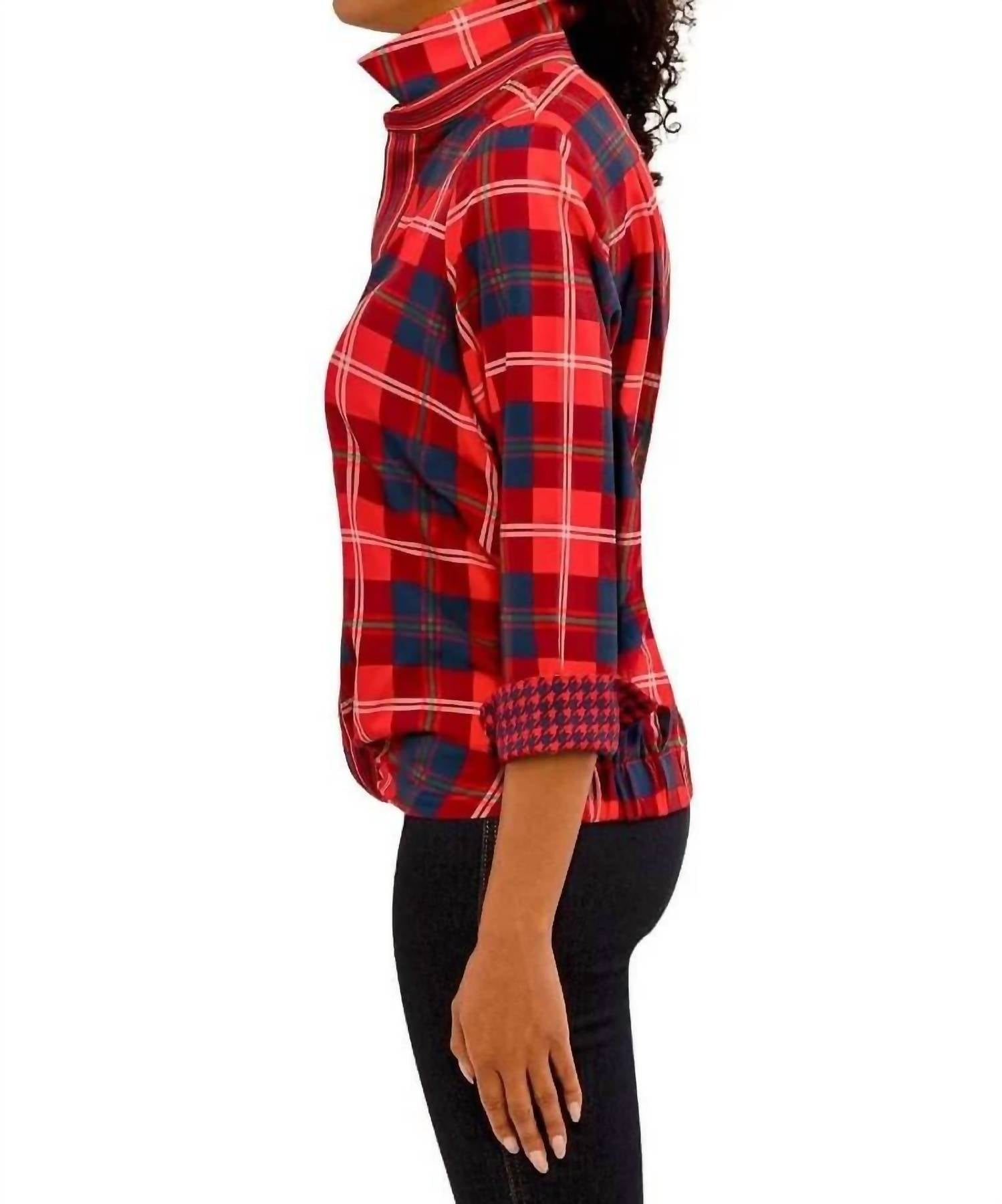 Gretchen Scott - Button Up Middleton Plaid Boyfriend Shirt