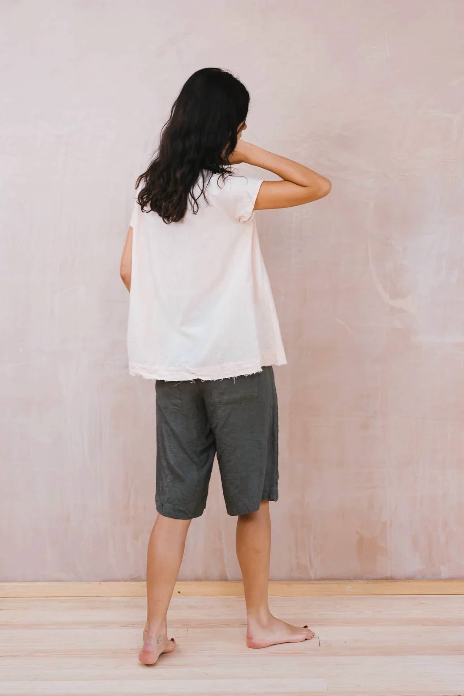 Sula - Smock A-line Short Raglan Sleeves Top