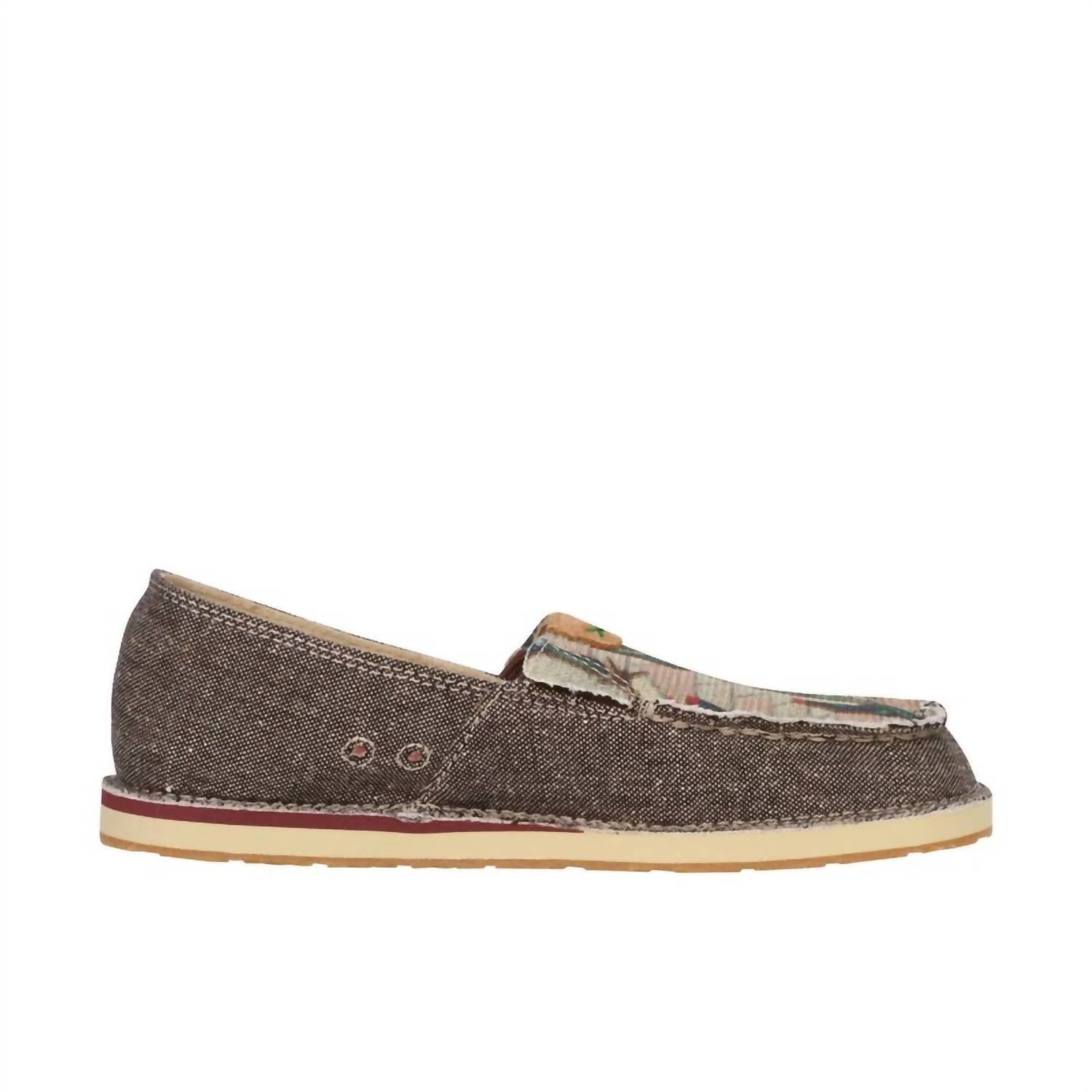 TWISTED X Women's Dust Cactus Print Casual Loafers in brown - women's flats - alternate view