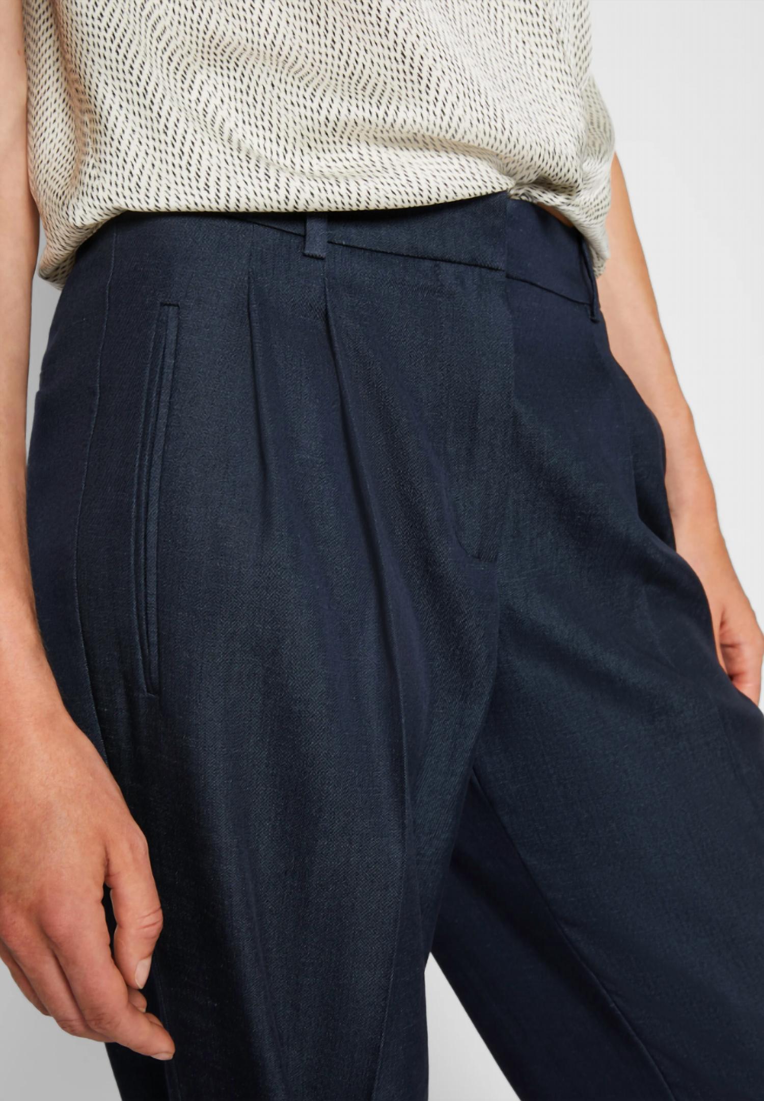 Hugo Boss - Taleco2 Pleated High Rise Trousers