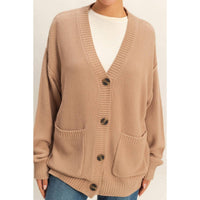 Hyfve - Button-Front Oversized Cardigan