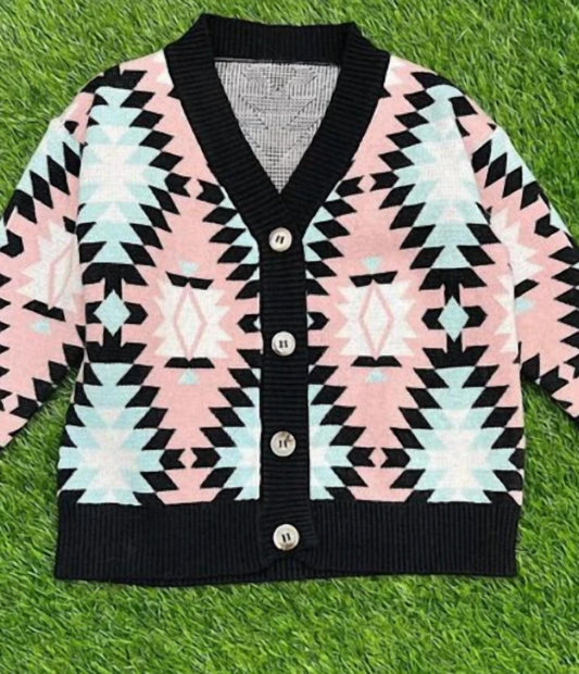 Kids Charm - Girl's Aztec Sweater