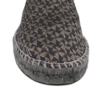 Brioni Men's Slip-on Patterned Espadrilles in midnight blue beige - men's sneaker - view 4