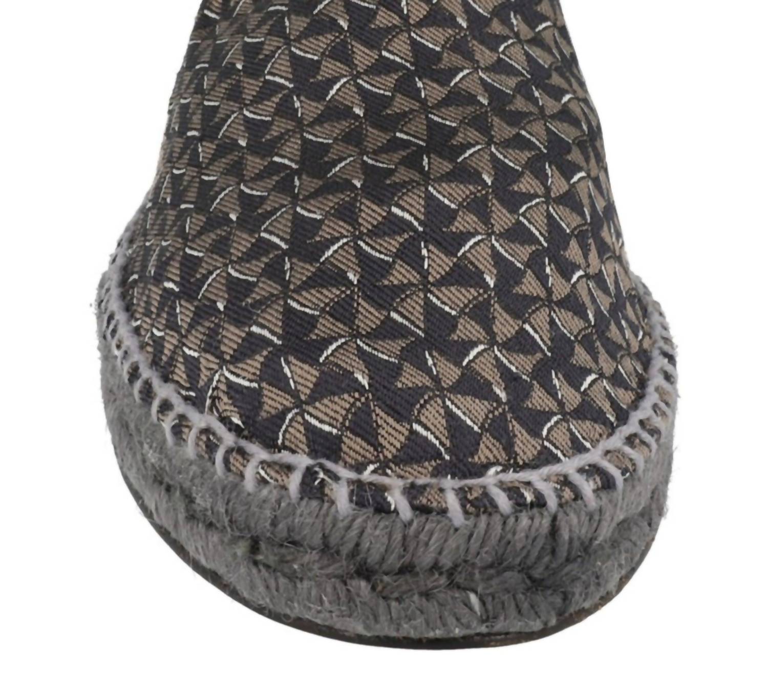 Brioni Men's Slip-on Patterned Espadrilles in midnight blue beige - men's sneaker - view 4