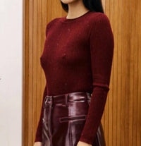 Frnch - Geranium Sequined Sweater