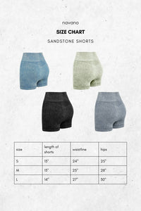 Navano - Acid Wash Pull-on Shorts