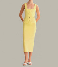 525 America - Maria Button Front Corset Top