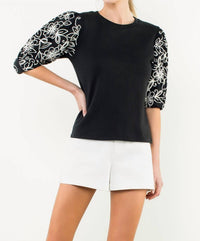 Thml - Puff Sleeve Knit Top