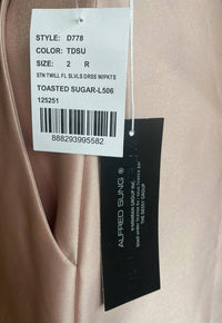Alfred Sung - Satin Twill Full Sleeveless Gown