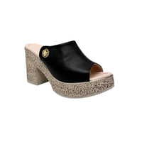 Bonavi - Women's Attica Love Block Heel Mule Sandal