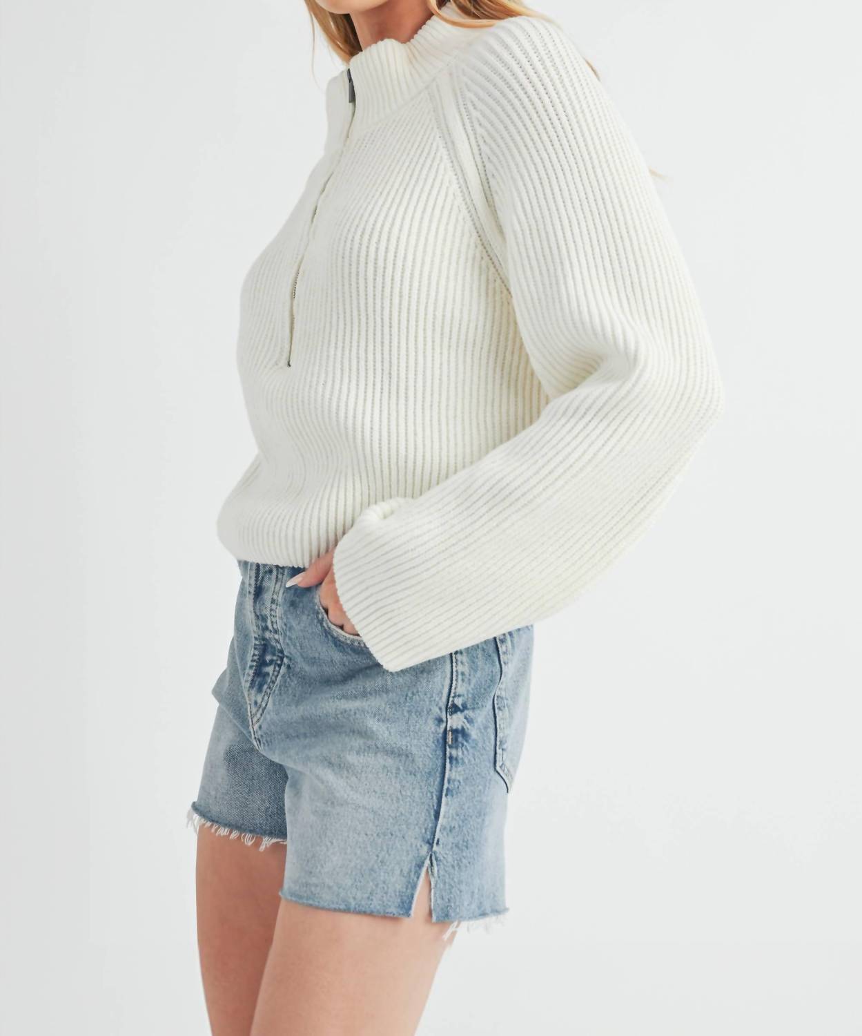 Aemi + Co - Debbie Half-Zip Sweater
