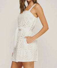 Strut & Bolt - DOTTED CROCHET MINI DRESS
