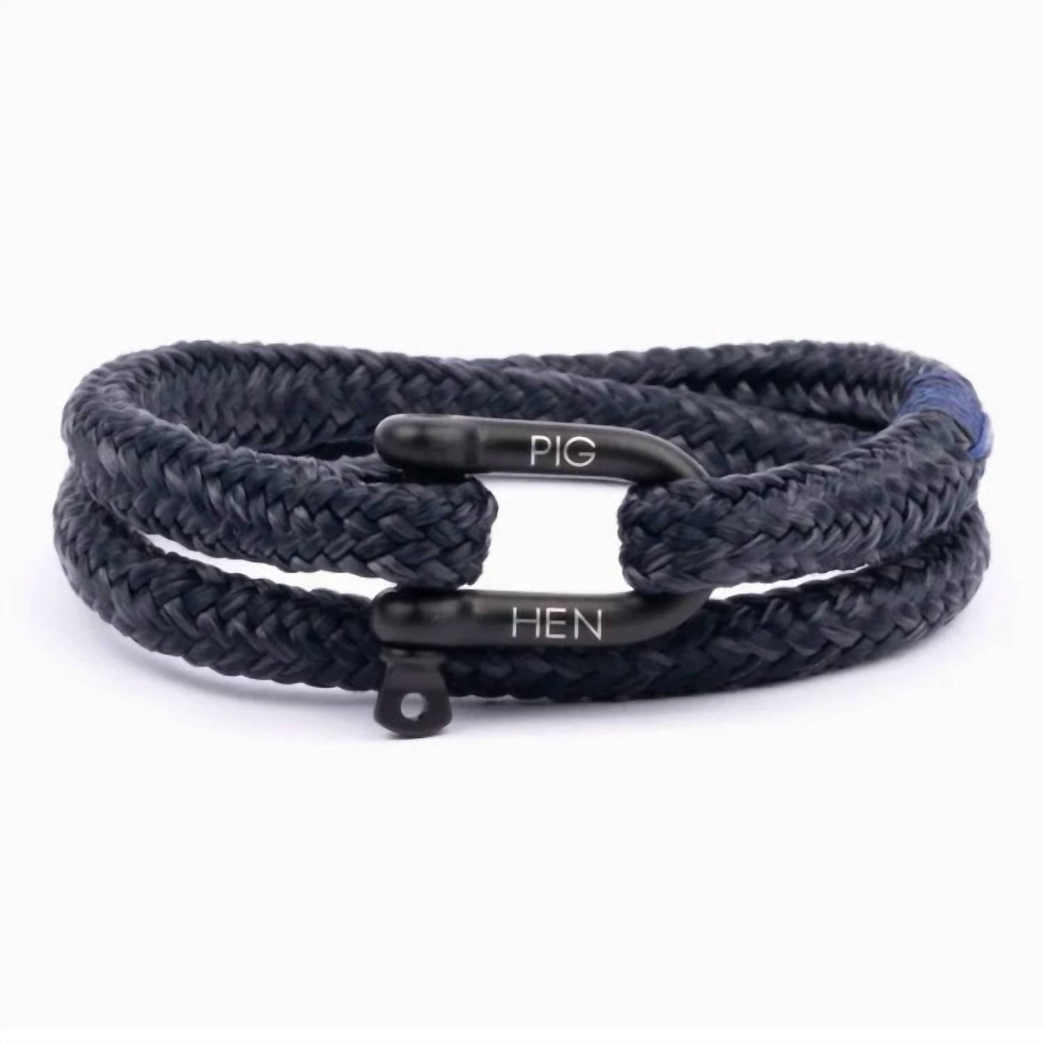 Pig & Hen Men's Salty Steve Bracelet in navy slate gray black - men's jewelry