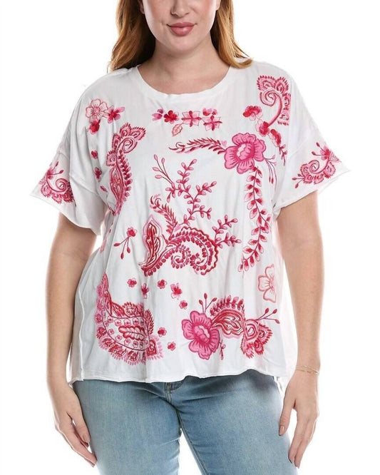 Johnny Was - Cassia Raw Detail Swing Tee - Plus