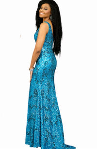 Karishma Creations - Sequined Tulle Dress