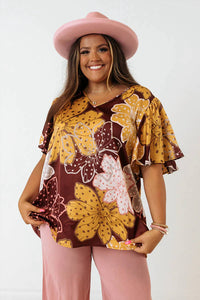 Entro - Island Twist Shift Top - Plus