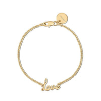 Eklexic - Women's Dainty Script Love Bracelet