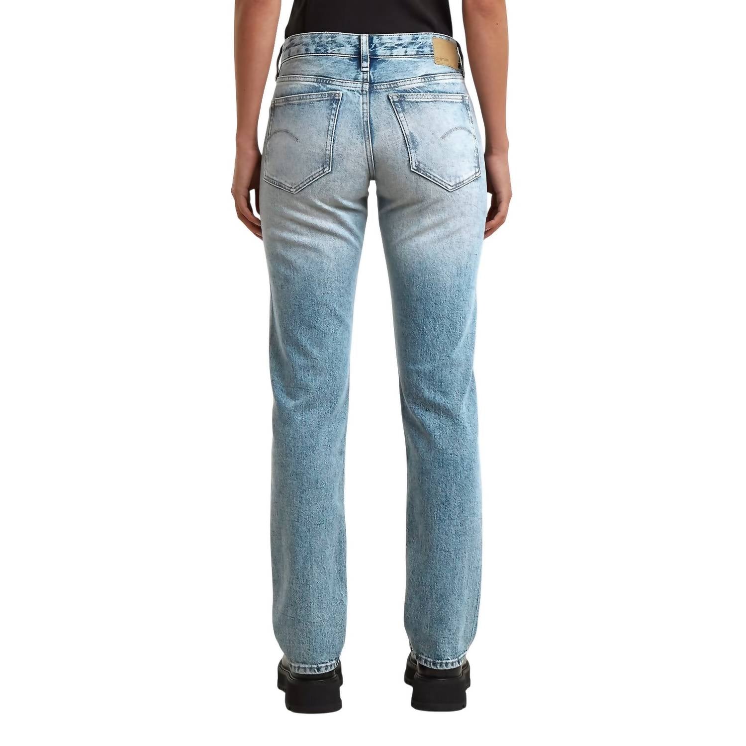 G-Star Lennoxx Slim Straight Leg Jeans in blue - women's jeans - detail view