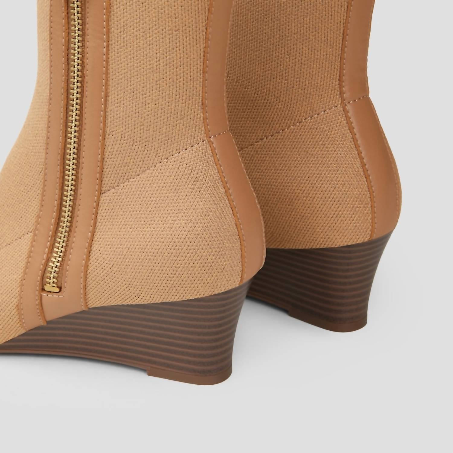 Vivaia - Women's Micaela Knit Wedge Ankle Booties