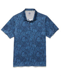 Flags & Anthem Montauk Botanical Performance Polo Shirt in navy combo - men's shirt - alternate view