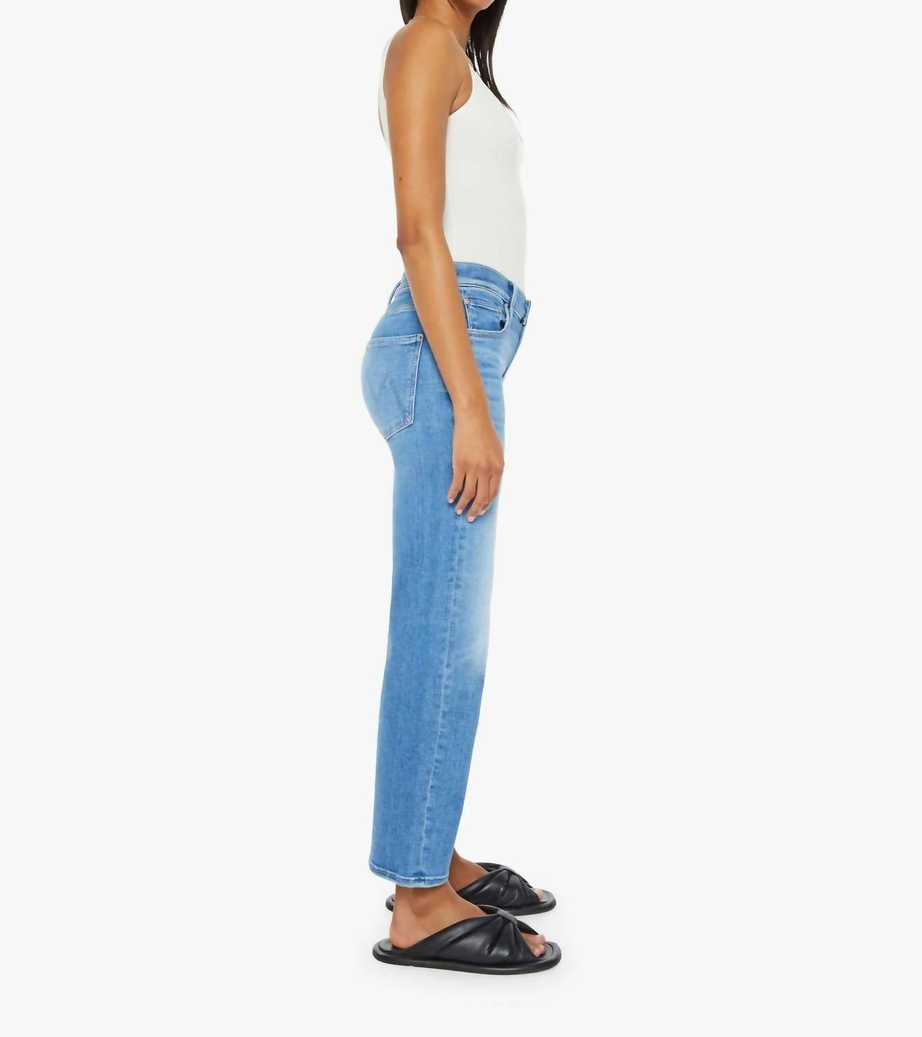 Mother - Mid Rise Rambler Zip Ankle Jean
