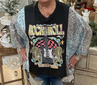 Zutter Rock N Roll Graphic Tee in black - women's t-shirt