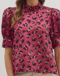 Entro - Short Puff Sleeve Top