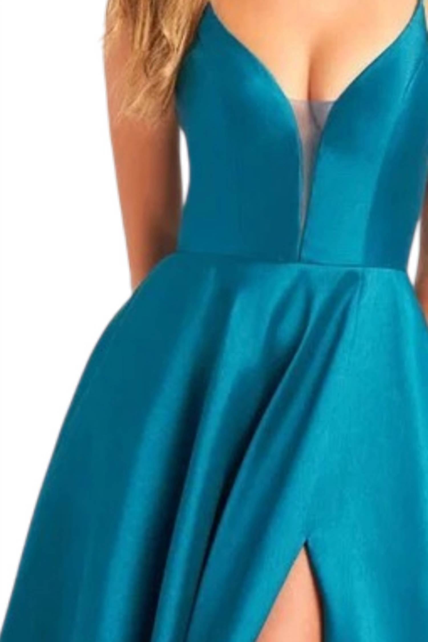 Ellie Wilde - A-line Satin Prom Dress