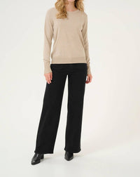 Kaffe - Kalizza Round Neck Regular Fit Pullover Sweater