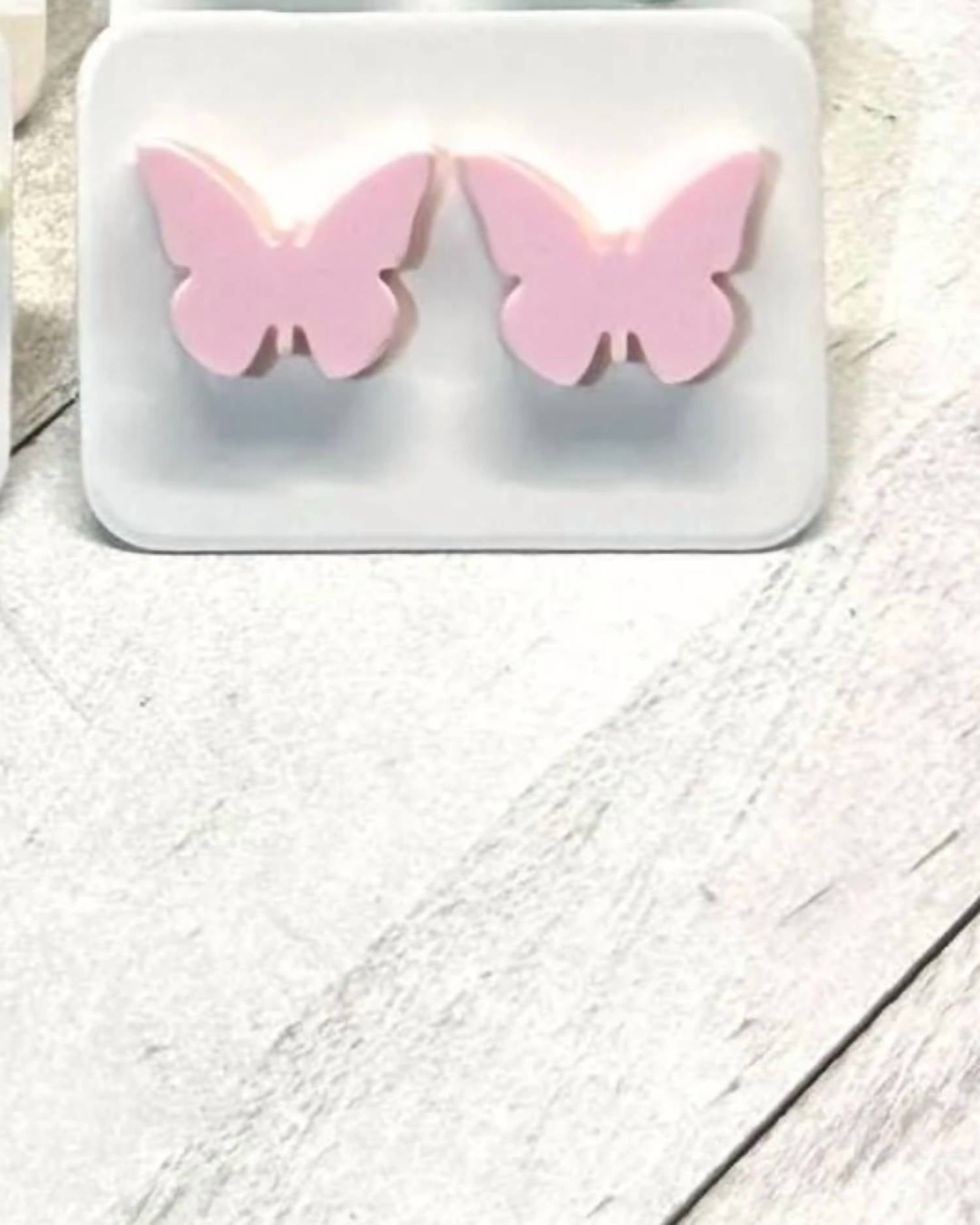 White Label - Women's Butterfly Stud Earrings